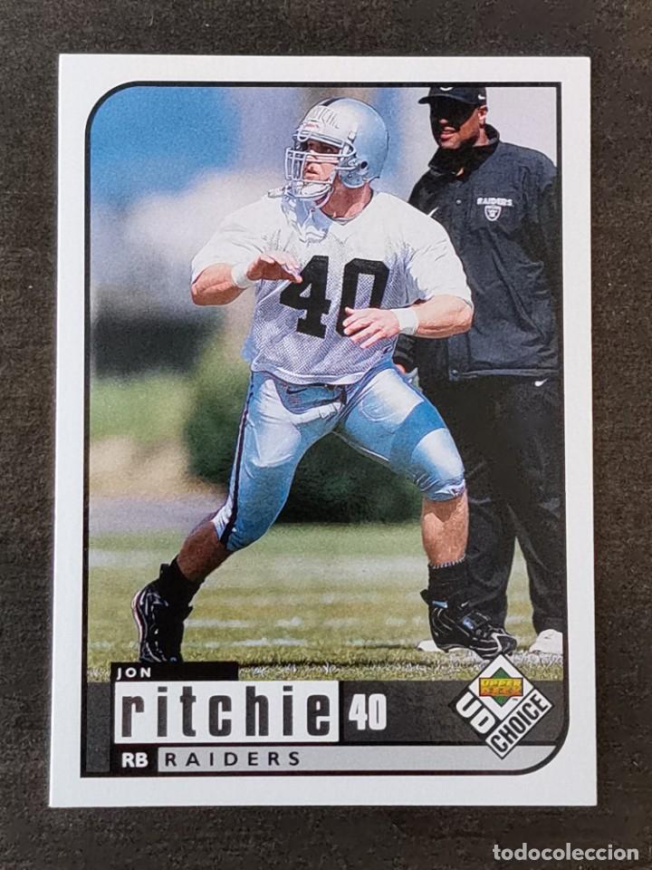 Colecionismo desportivo: Upper Deck Choice 1998 #390 Jon Ritchie Oakland Raiders NFL Card