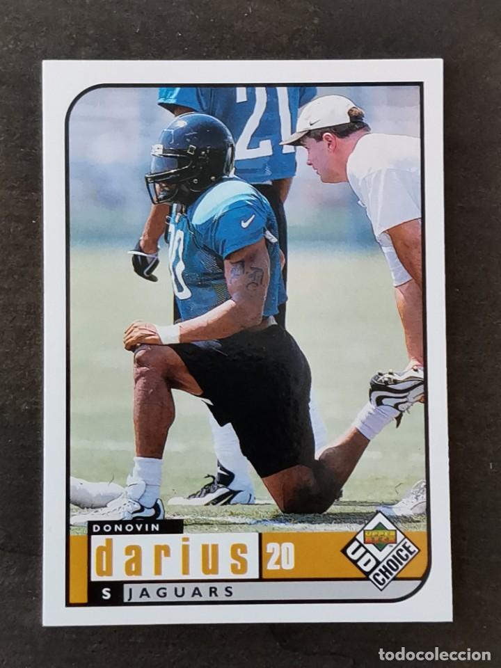 Colecionismo desportivo: Upper Deck Choice 1998 Rookie Card #347 Donovin Darius Jacksonville Jaguars NFL Card