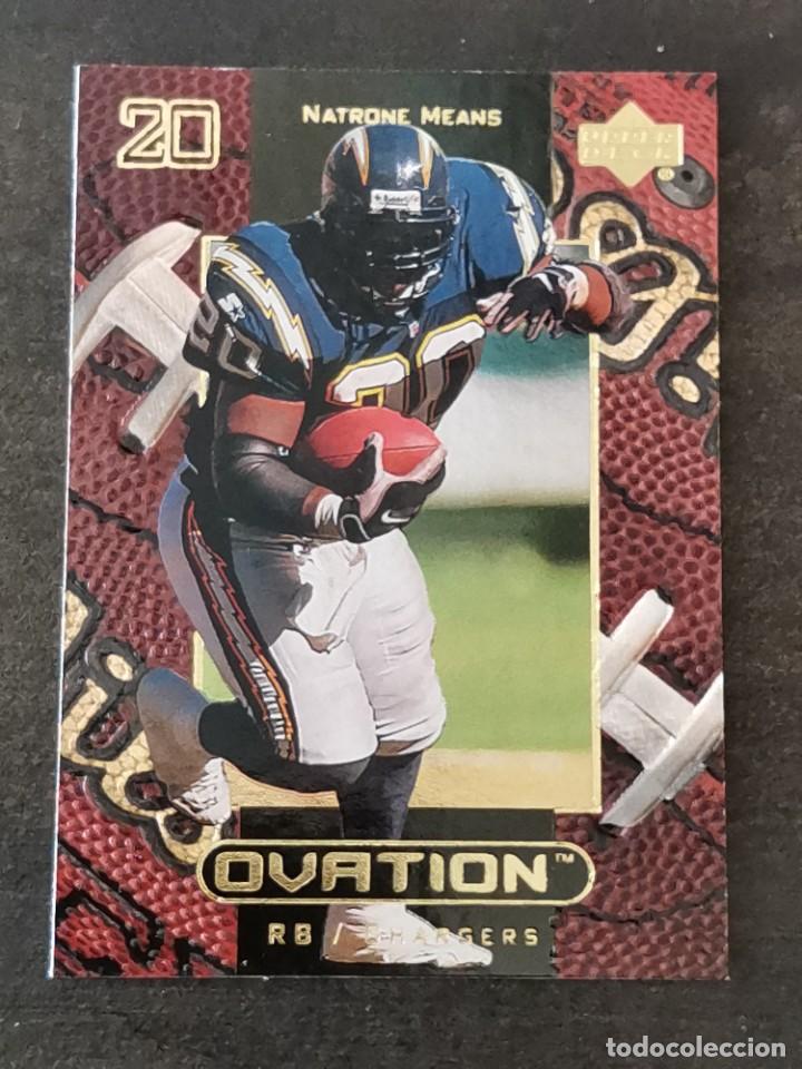 Colecionismo desportivo: Upper Deck Ovation 1999 #49 Natrone Means San Diego Chargers NFL Card