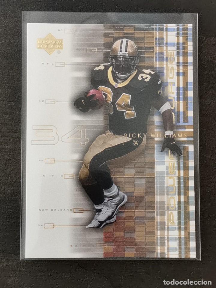 Coleccionismo deportivo: Upper Deck Football 2001 Power Surge #PS7 Ricky Williams New Orleans Saints NFL Card