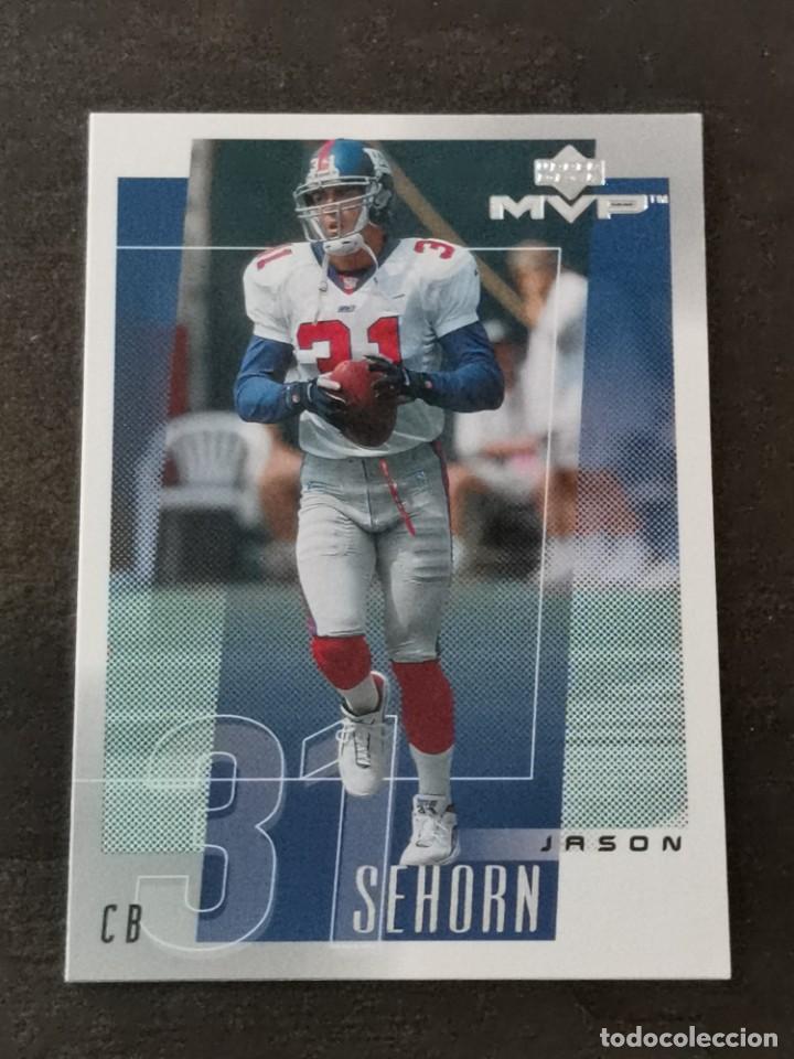 Coleccionismo deportivo: Upper Deck MVP 2001 #178 Jason Sehorn New York Giants NFL Card