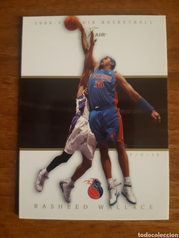 Coleccionismo deportivo: N&deg;38 Rasheed Wallace (Pistons) NBA FLAIR BASKETBALL 2004-05 FLEER. NUEVO