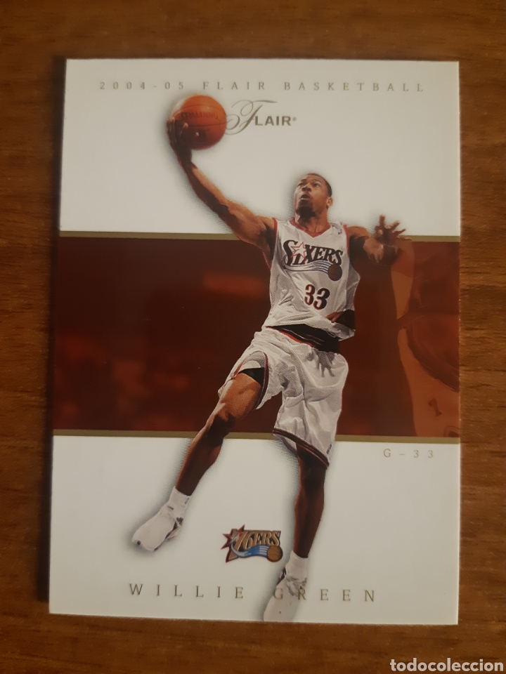 Coleccionismo deportivo: N&deg;7 Willie Green (Sixers) NBA FLAIR BASKETBALL 2004-05 FLEER. NUEVO