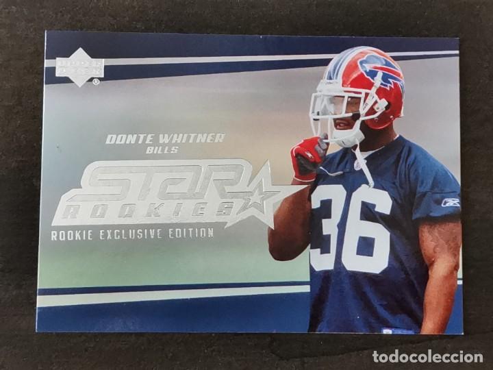 Coleccionismo deportivo: Upper Deck Football 2006 Star Rookies #226 Donte Whitner Buffalo Bills NFL Card
