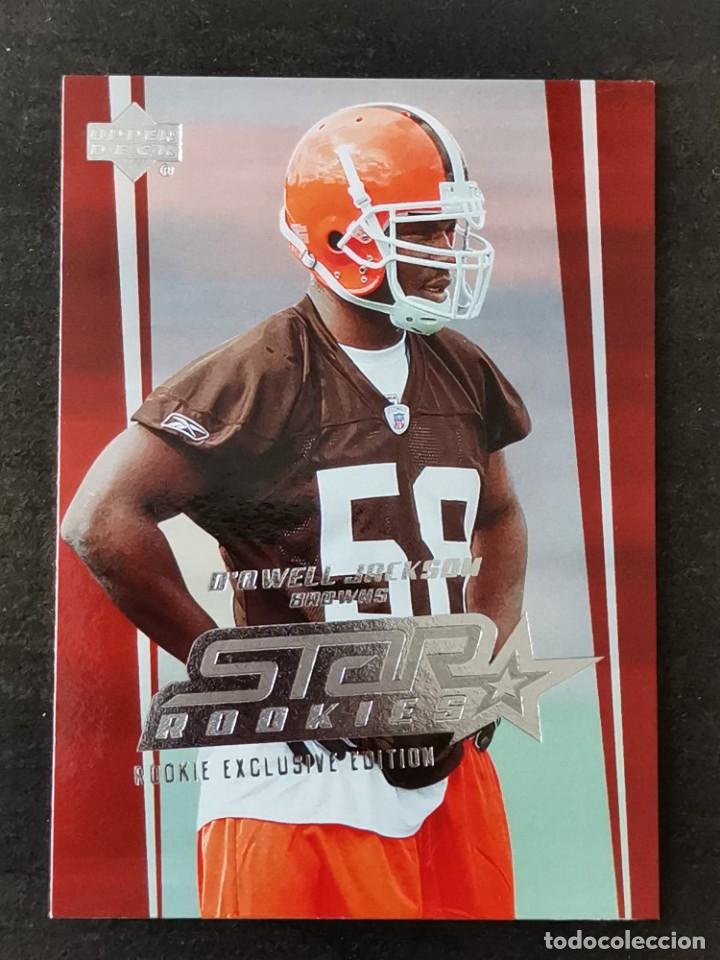 Coleccionismo deportivo: Upper Deck Football 2006 Star Rookies #245 D'Owell Jackson Cleveland Browns NFL Card
