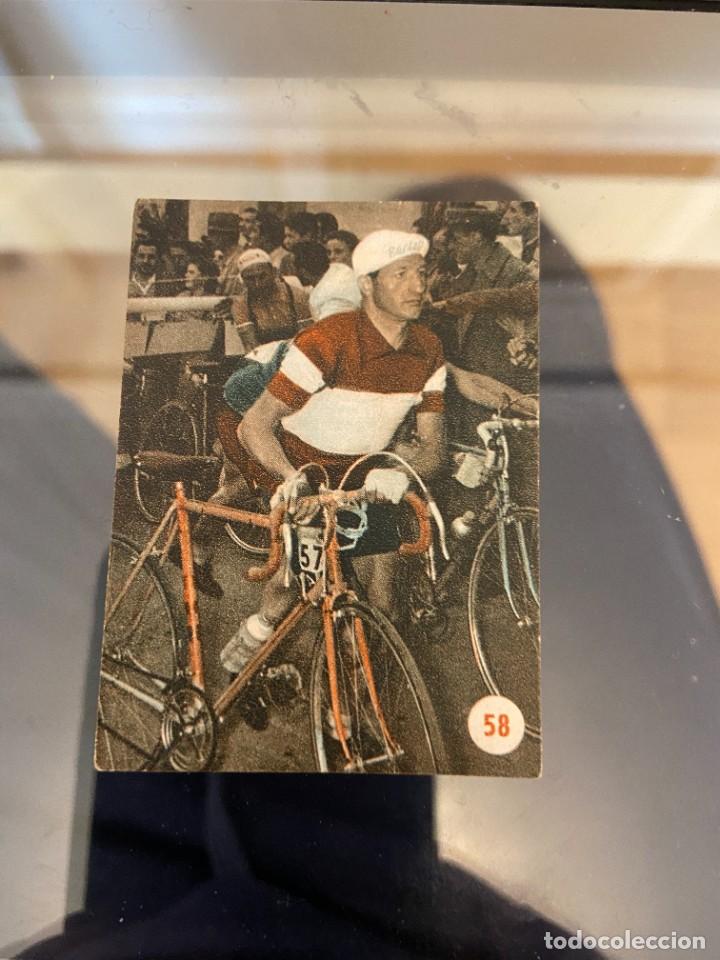 Coleccionismo deportivo: escenas deportivas n&ordm; 59 magni giro 1953 ciclismo nunca pegado