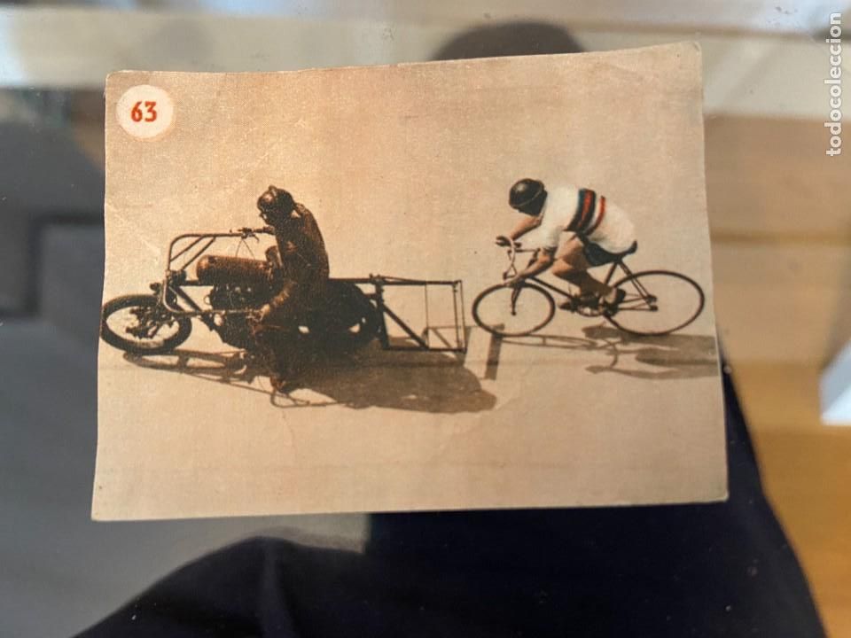 Coleccionismo deportivo: escenas deportivas n&ordm; 63 lamboley ciclismo en pista nunca pegado