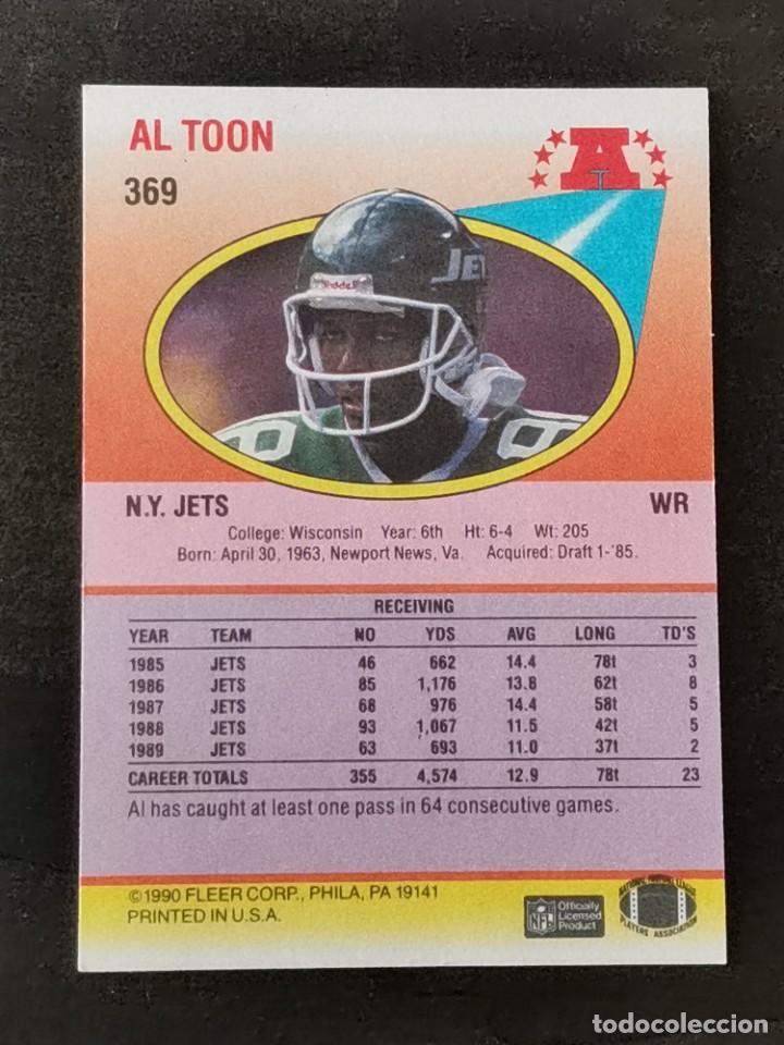 fleer football 1990 #369 al toon new york jets - Buy Collectible