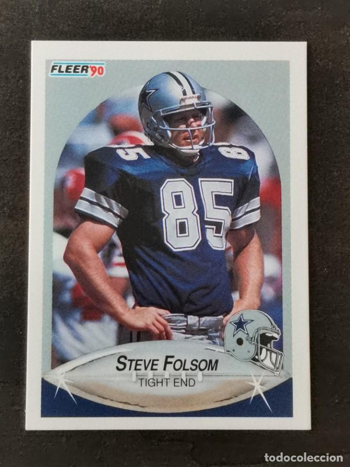 fleer football 1990 #387 steve folsom dallas co - Buy Collectible stickers  of other sports on todocoleccion