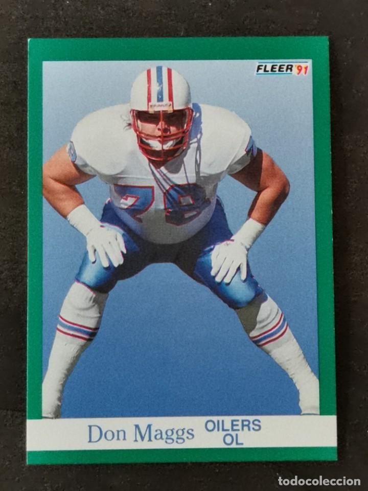 fleer football 1991 #66 don maggs houston oiler - Buy Collectible stickers  of other sports on todocoleccion