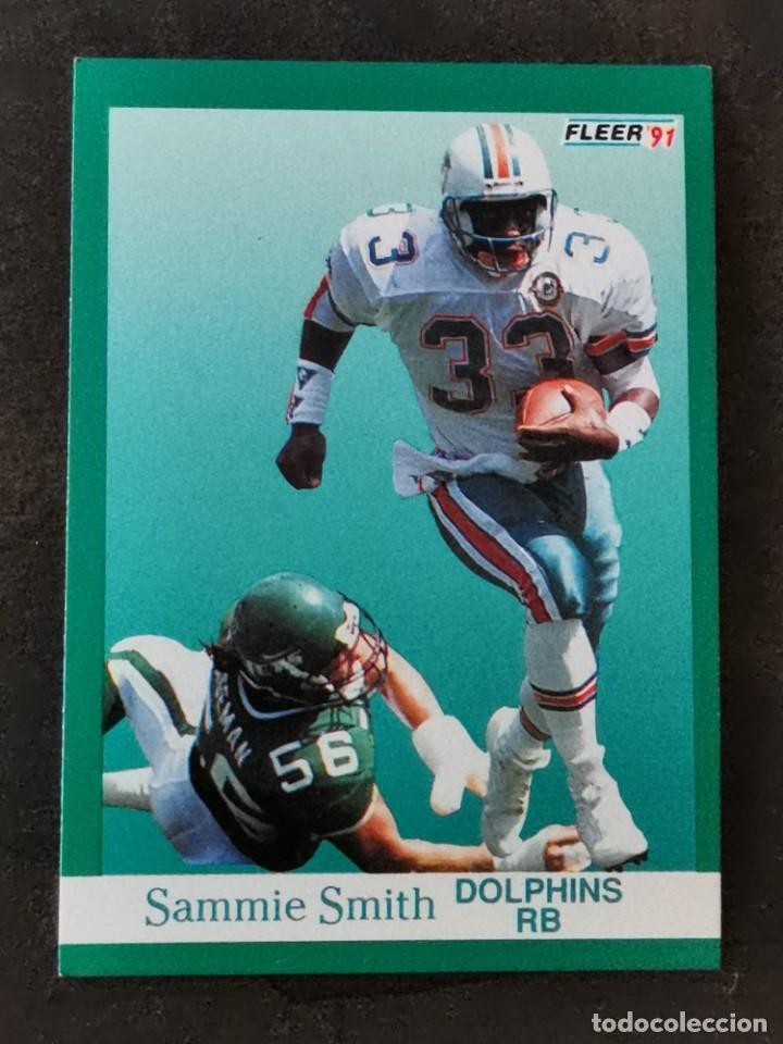 Colecionismo desportivo: Fleer Football 1991#131 Sammie Smith Miami Dolphins NFL Card