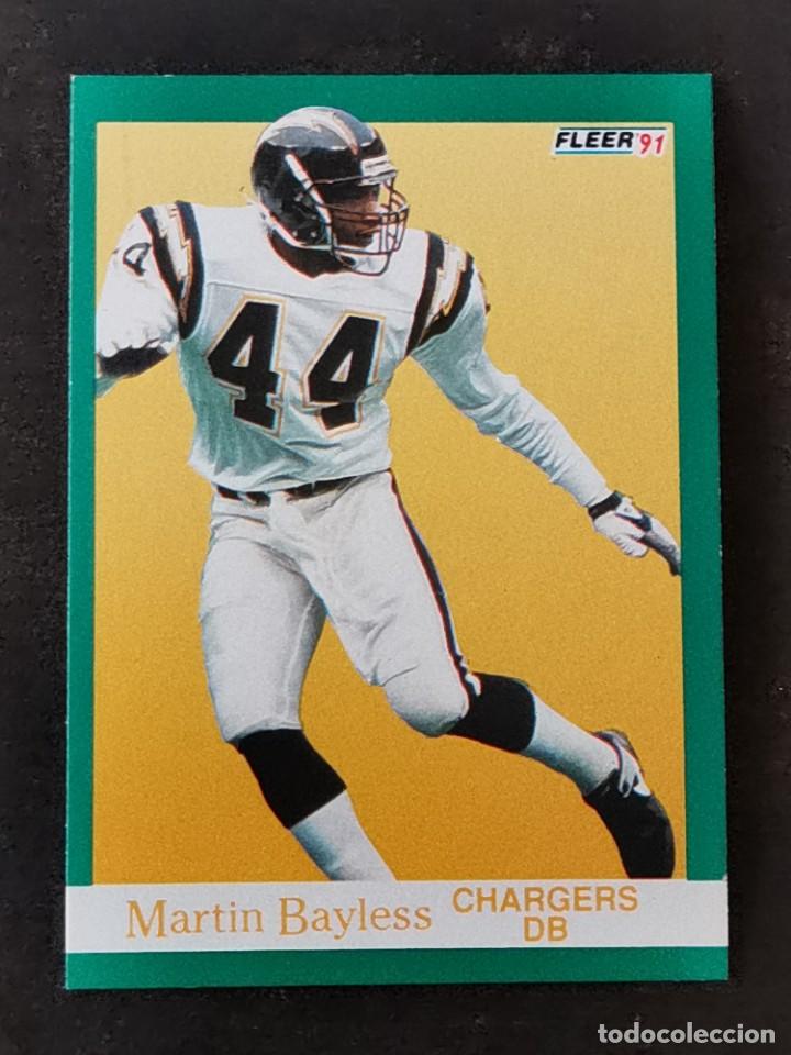 Colecionismo desportivo: Fleer Football 1991 #170 Martin Bayless San Diego Chargers NFL Card