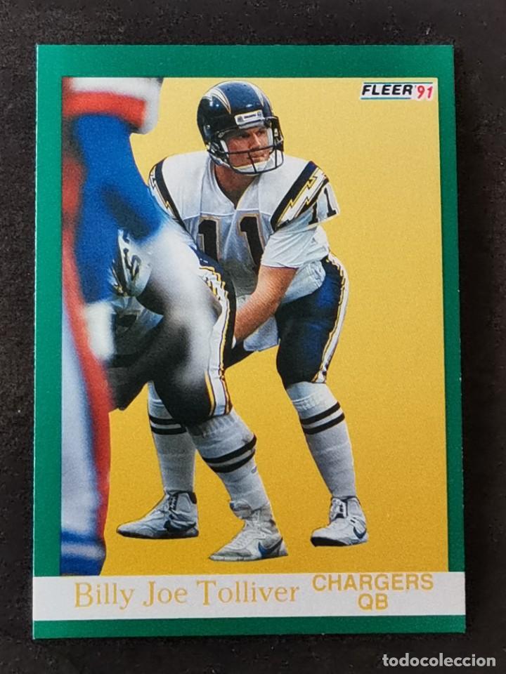 Sammelleidenschaft Sport: Fleer Football 1991 #180 Billy Joe Tolliver San Diego Chargers NFL Card