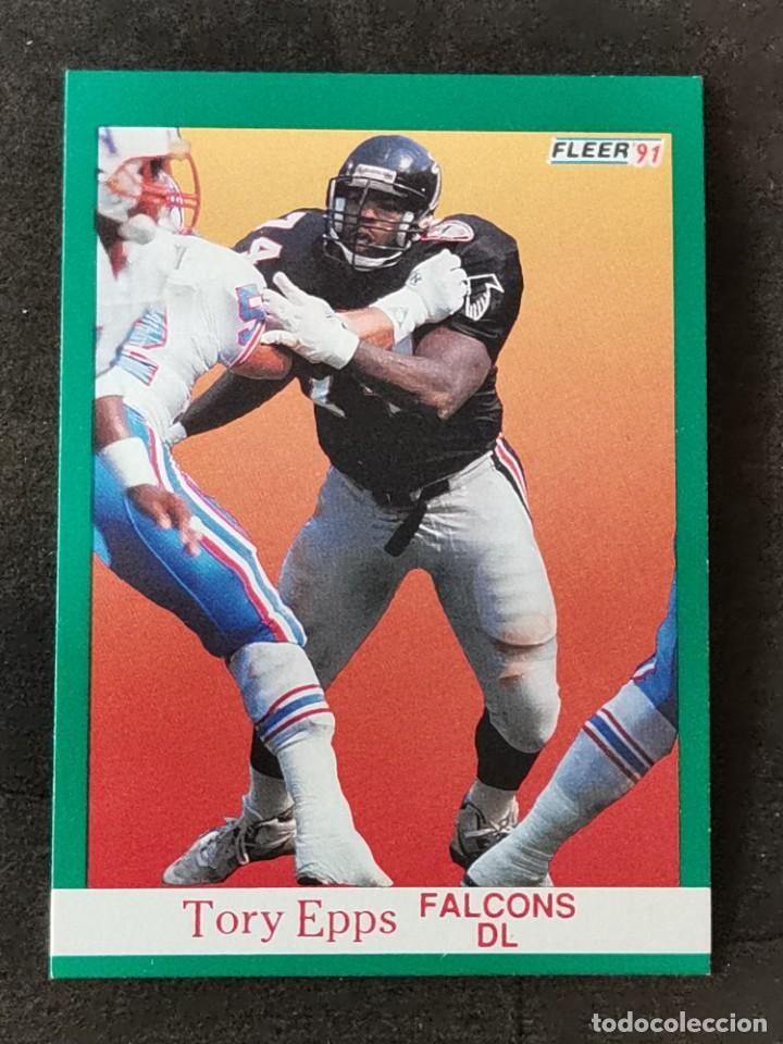 Colecionismo desportivo: Fleer Football 1991 #200 Tory Epps Atlanta Falcons NFL Card
