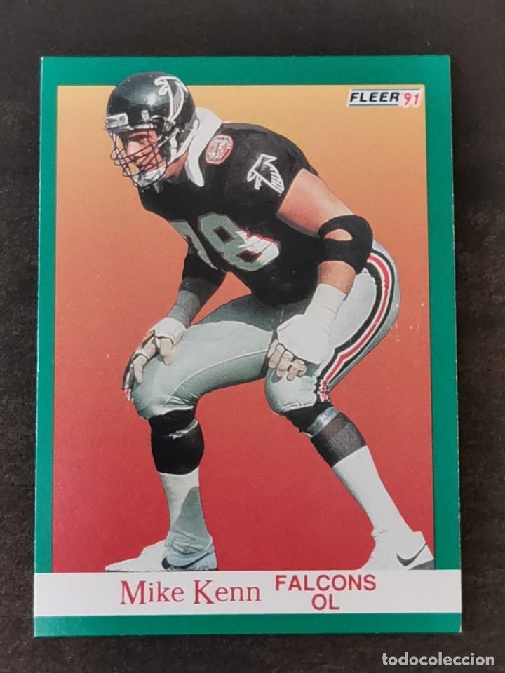 Colecionismo desportivo: Fleer Football 1991 #206 Mike Kenn Atlanta Falcons NFL Card