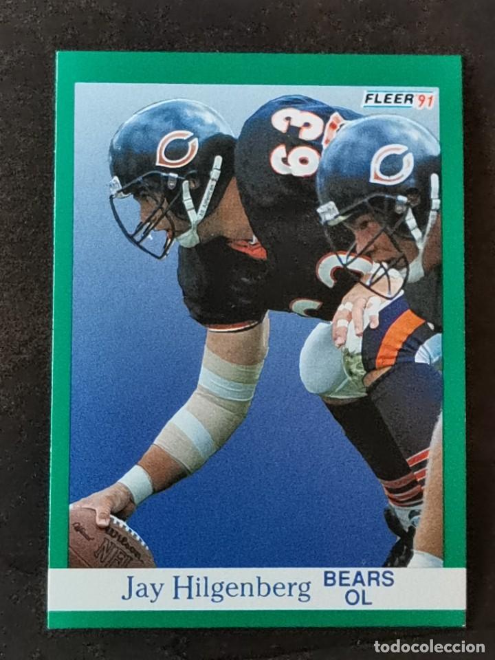 Colecionismo desportivo: Fleer Football 1991 #221 Jay Hilgenberg Chicago Bears NFL Card