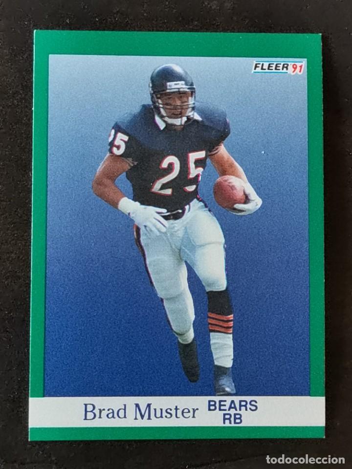 Fleer Football 1991 #224 Brad Muster Chicago Bears NFL Card