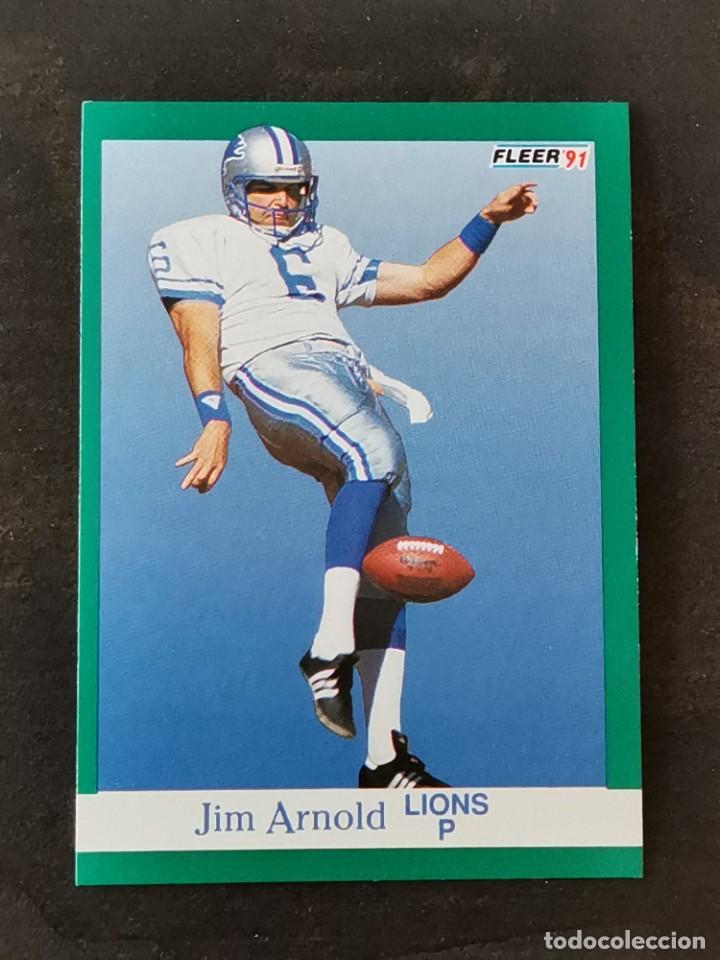 Sammelleidenschaft Sport: Fleer Football 1991 #239 Jim Arnold Detroit Lions NFL Card