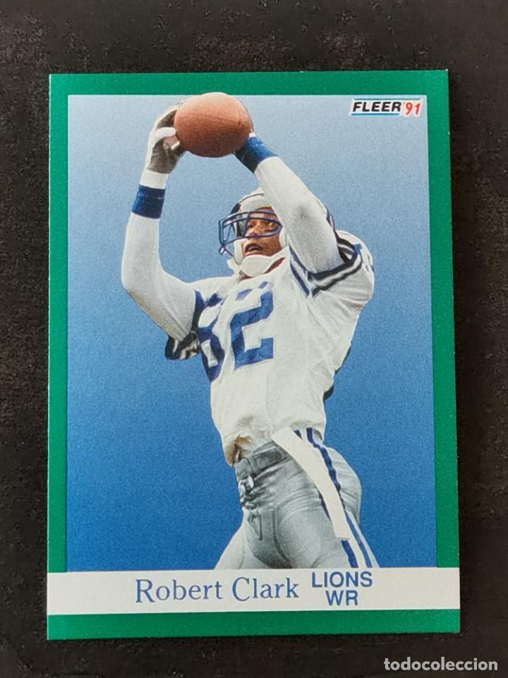 Fleer Football 1991 #243 Robert Clark Detroit Lions NFL Card