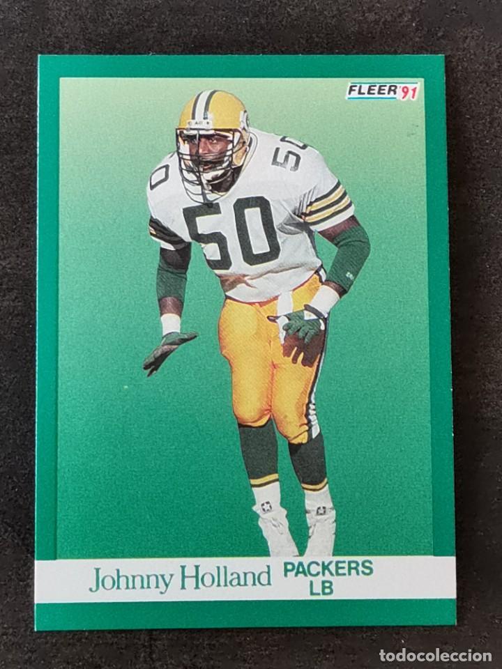 Sammelleidenschaft Sport: Fleer Football 1991 #252 Johnny Holland Green Bay Packers NFL Card