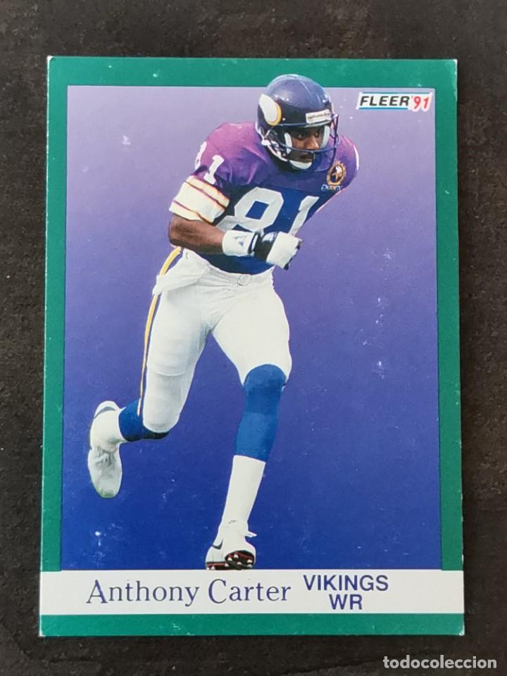 Sammelleidenschaft Sport: Fleer Football 1991 #279 Anthony Carter Minnesota Vikings NFL Card