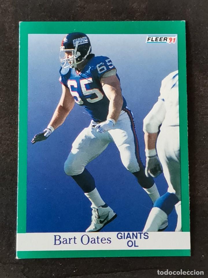 Sammelleidenschaft Sport: Fleer Football 1991 #317 Bart Oates New York Giants NFL Card
