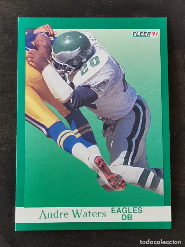 Sammelleidenschaft Sport: Fleer Football 1991 #335 Andre Waters Philadelphia Eagles NFL Card