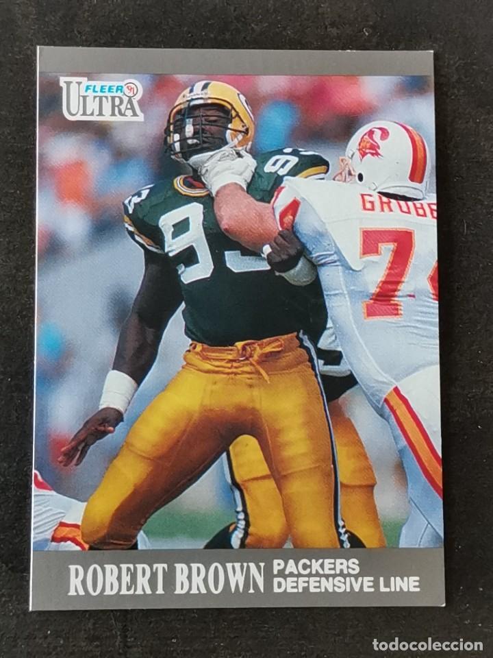 Coleccionismo deportivo: Fleer Ultra 1991 #170 Robert Brown Green Bay Packers NFL Card