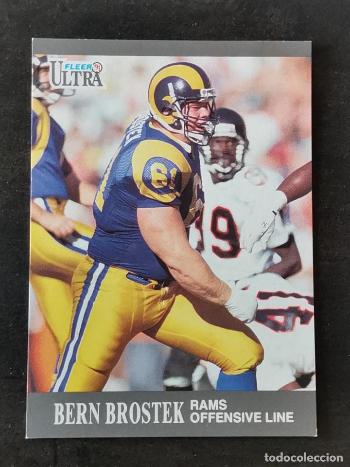 Sammelleidenschaft Sport: Fleer Ultra 1991 #182 Bern Brostek Los Angeles Rams NFL Card