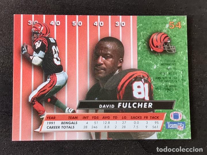 David Fulcher Football Cards