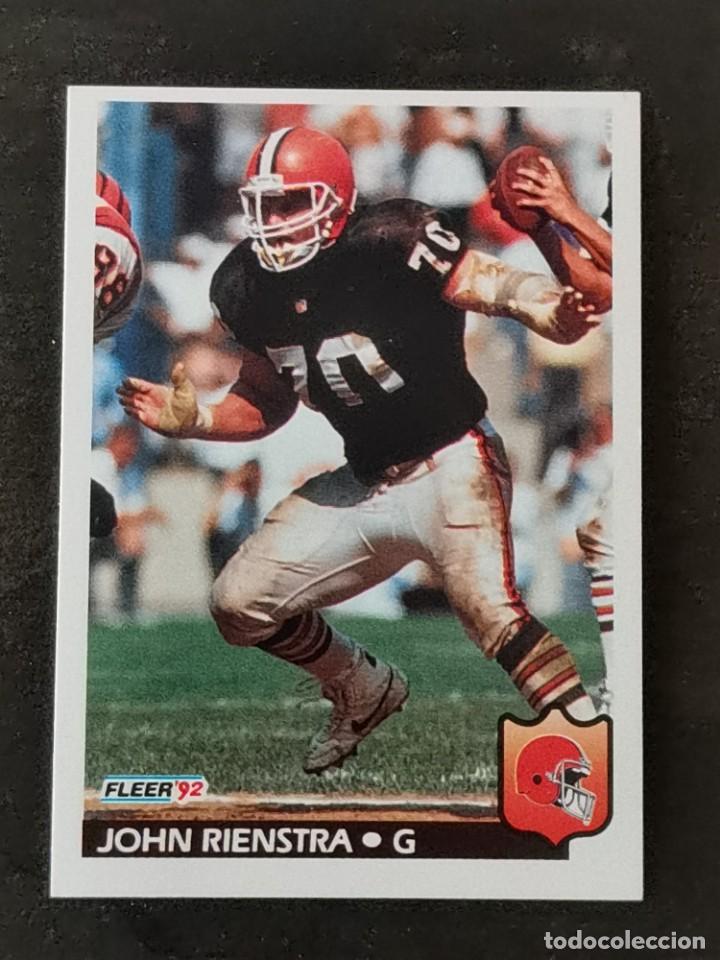 Collezionismo sportivo: Fleer Football 1992 #76 John Rienstra Cleveland Browns NFL Card