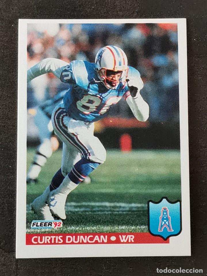 fleer football 1992 #143 curtis duncan houston - Buy Collectible stickers  of other sports on todocoleccion