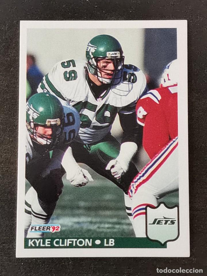 Colecionismo desportivo: Fleer Football 1992 #304 Kyle Clifton New York Jets NFL Card