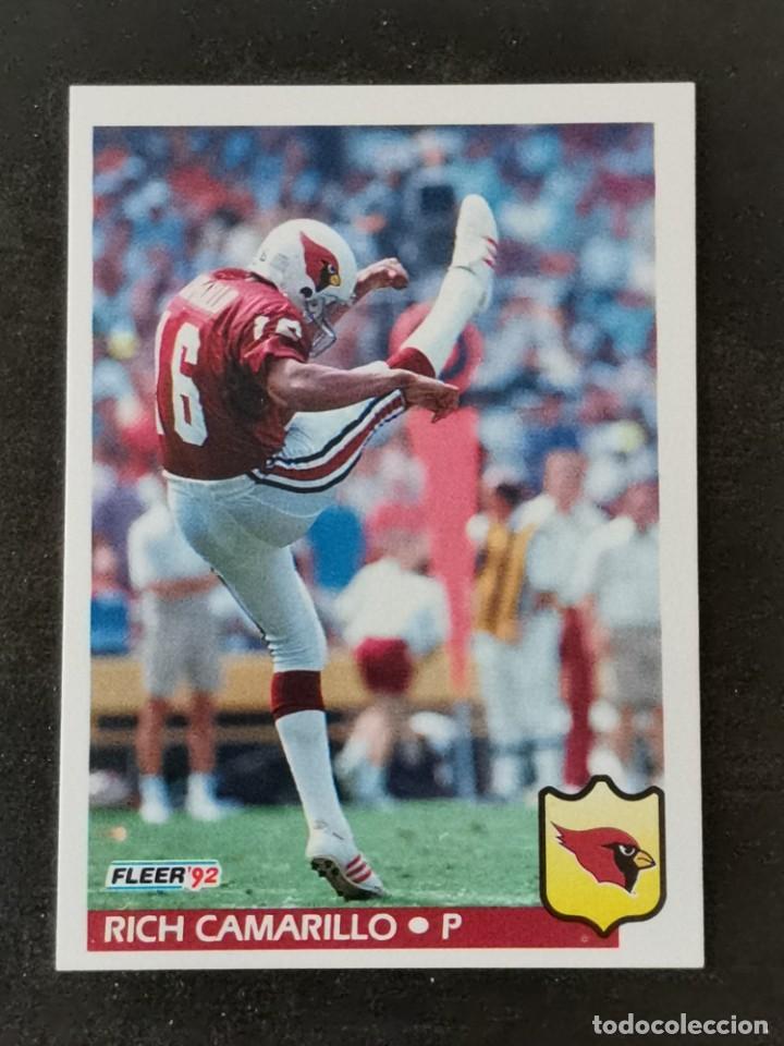 Colecionismo desportivo: Fleer Football 1992 #329 Rich Camarillo Phoenix Cardinals NFL Card