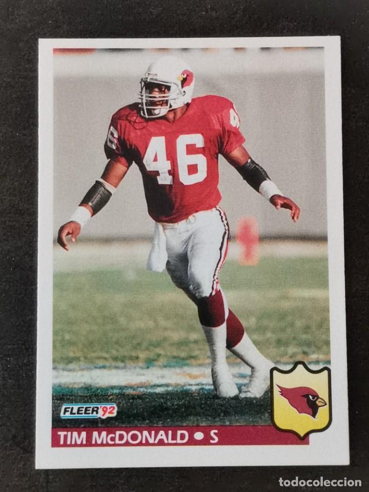 Colecionismo desportivo: Fleer Football 1992 #335 Tim McDonald Phoenix Cardinals NFL Card
