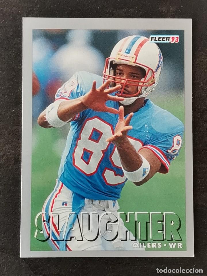 Colecionismo desportivo: Fleer Football 1993 #403 Webster Slaughter Houston Oilers NFL Card