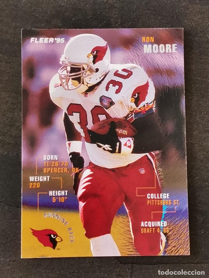 Colecionismo desportivo: Fleer Football 1995 #9 Ron Moore Arizona Cardinals NFL Card