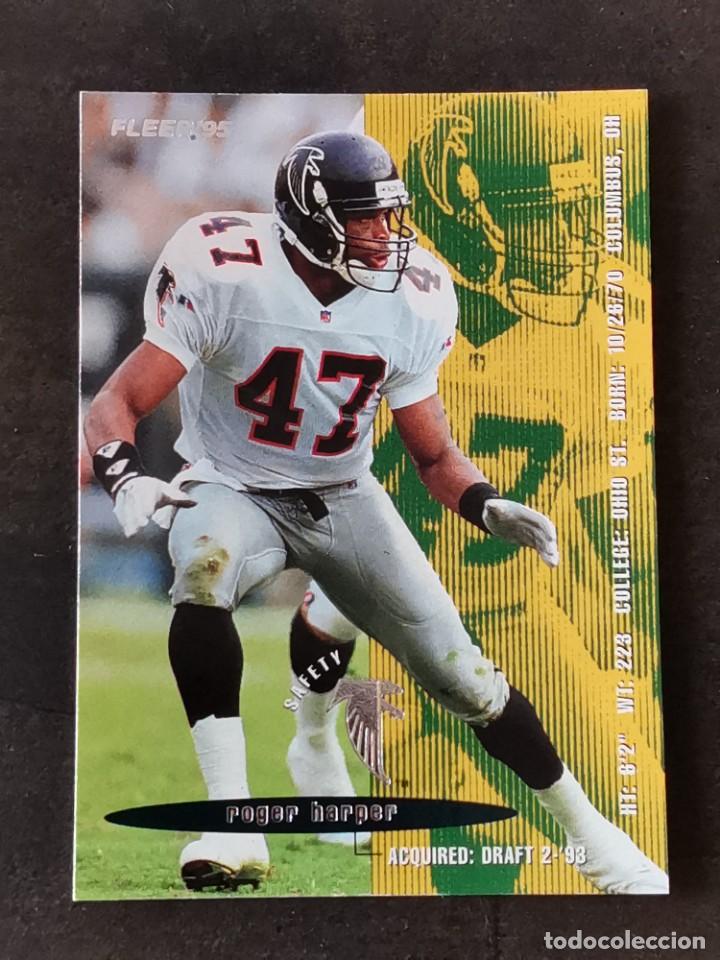 Colecionismo desportivo: Fleer Football 1995 #19 Roger Harper Atlanta Falcons NFL Card