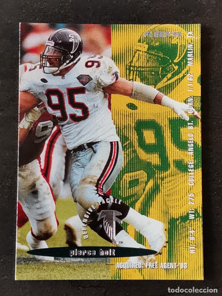 Colecionismo desportivo: Fleer Football 1995 #21 Pierce Holt Atlanta Falcons NFL Card