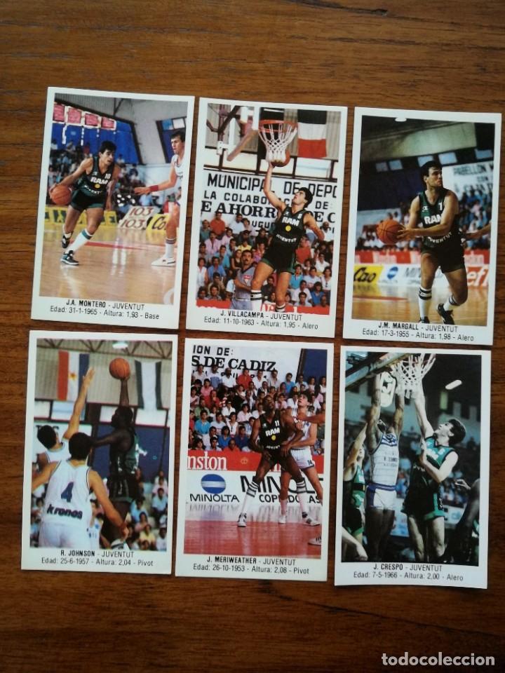 Coleccionismo deportivo: JOVENTUT DE BADALONA - 6 cromos diferentes y nuevos de BALONCESTO 88 MERCHANTE 87/88 1987/88