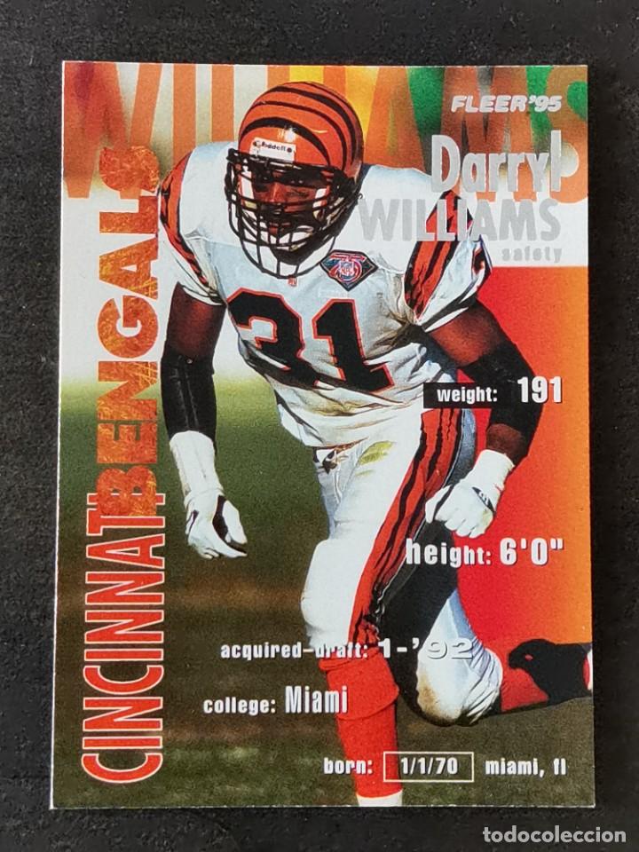 Colecionismo desportivo: Fleer Football 1995 #74 Darryl Williams Cincinnati Bengals NFL Card