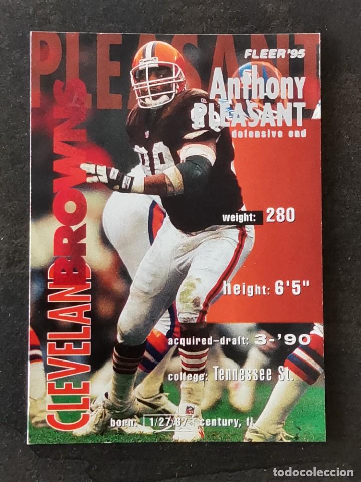 Colecionismo desportivo: Fleer Football 1995 #87 Anthony Pleasant Cleveland Browns NFL Card