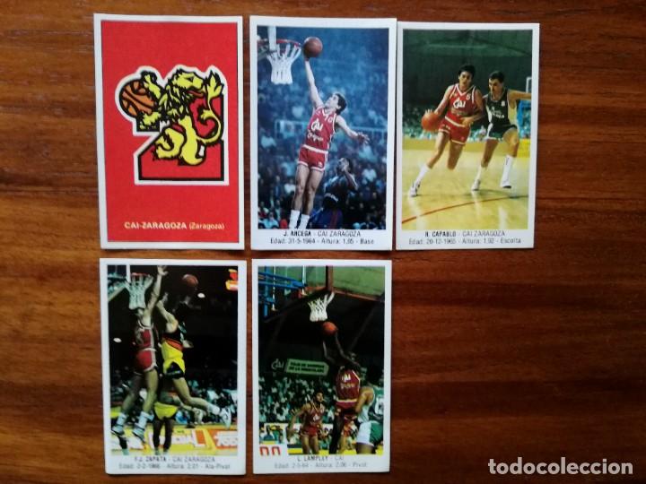 Sammelleidenschaft Sport: CAI ZARAGOZA - 5 cromos diferentes y nuevos de BALONCESTO 88 MERCHANTE 87/88 1987/88