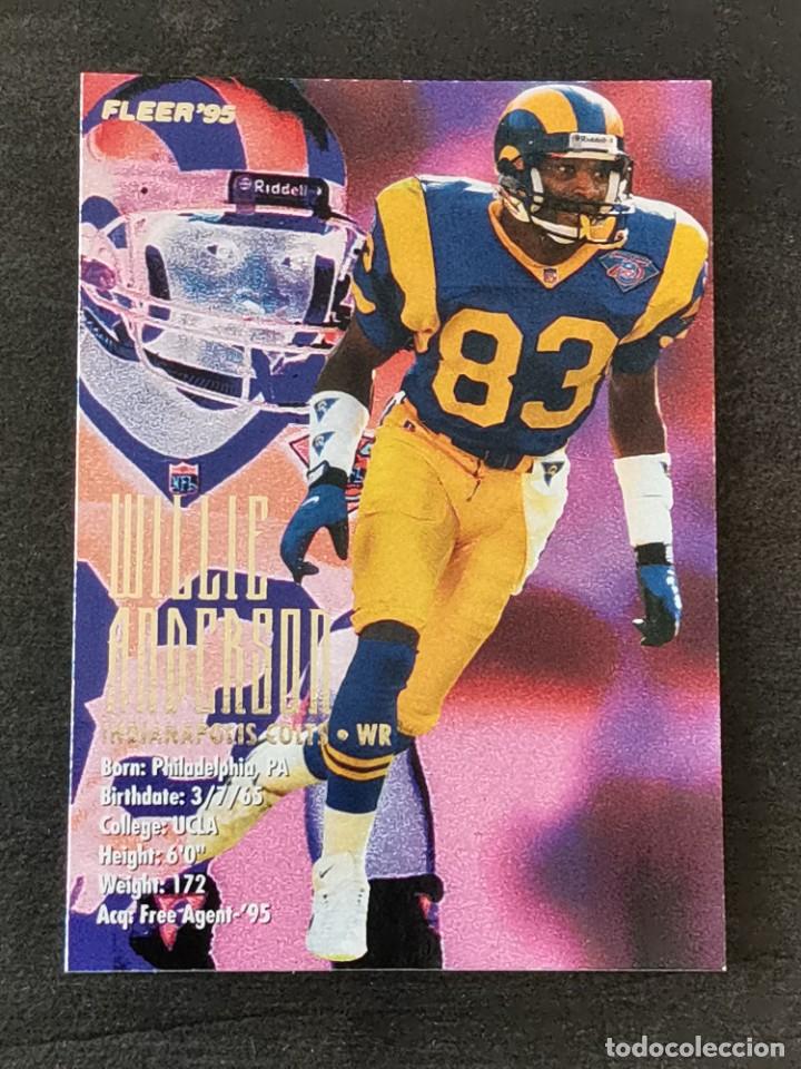 Colecionismo desportivo: Fleer Football 1995 #156 Willie Anderson Indianapolis Colts NFL Card