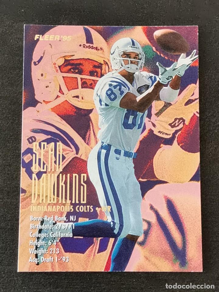 Colecionismo desportivo: Fleer Football 1995 #161 Sean Dawkins Indianapolis Colts NFL Card