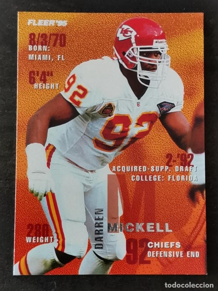 Collezionismo sportivo: Fleer Football 1995 #182 Darren Mickell Kansas City Chiefs NFL Card