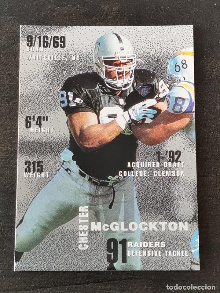 Fleer Football 1995 #195 Chester McGlockton Los Angeles Raiders NFL Card