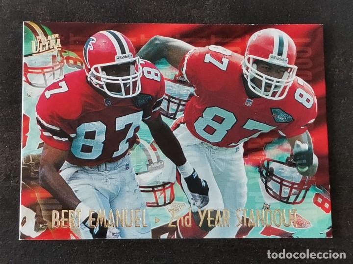 Colecionismo desportivo: Fleer Ultra 1995 2nd Year Standout #4 Bert Emanuel Atlanta Falcons NFL Card
