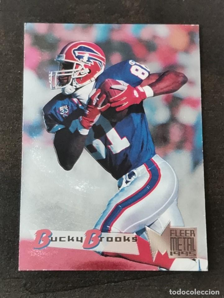 Colecionismo desportivo: Fleer Metal 1995 #15 Bucky Brooks Buffalo Bills NFL Card