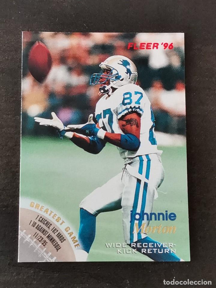 Collezionismo sportivo: Fleer Football 1996 #45 Johnnie Morton Detroit Lions NFL Card